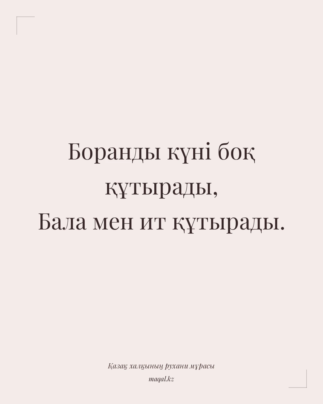 Боранды күні боқ құтырады, Бала мен ит құтырады. — қазақша мақал