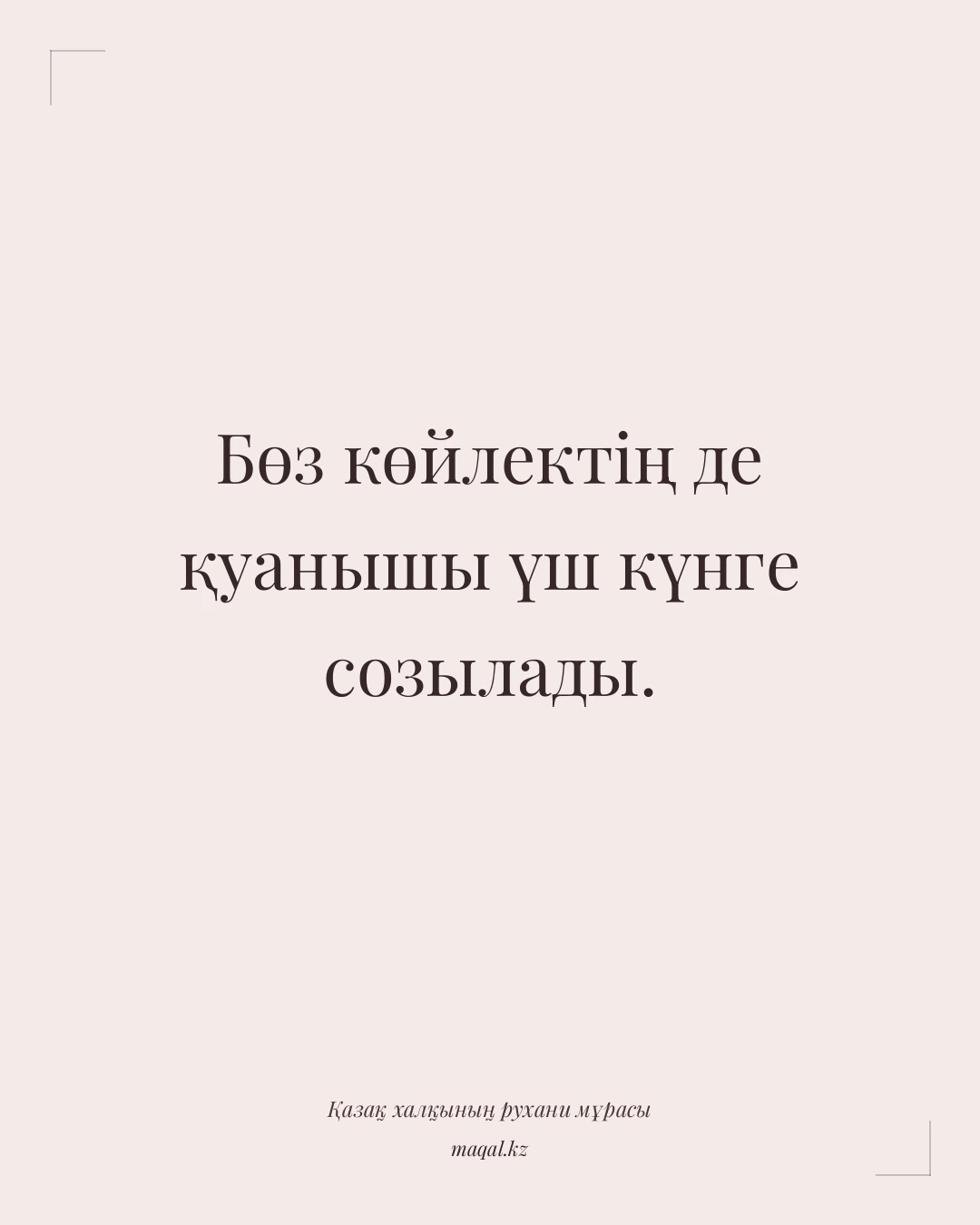 Бөз көйлектің де қуанышы үш күнге созылады. — қазақша мақал