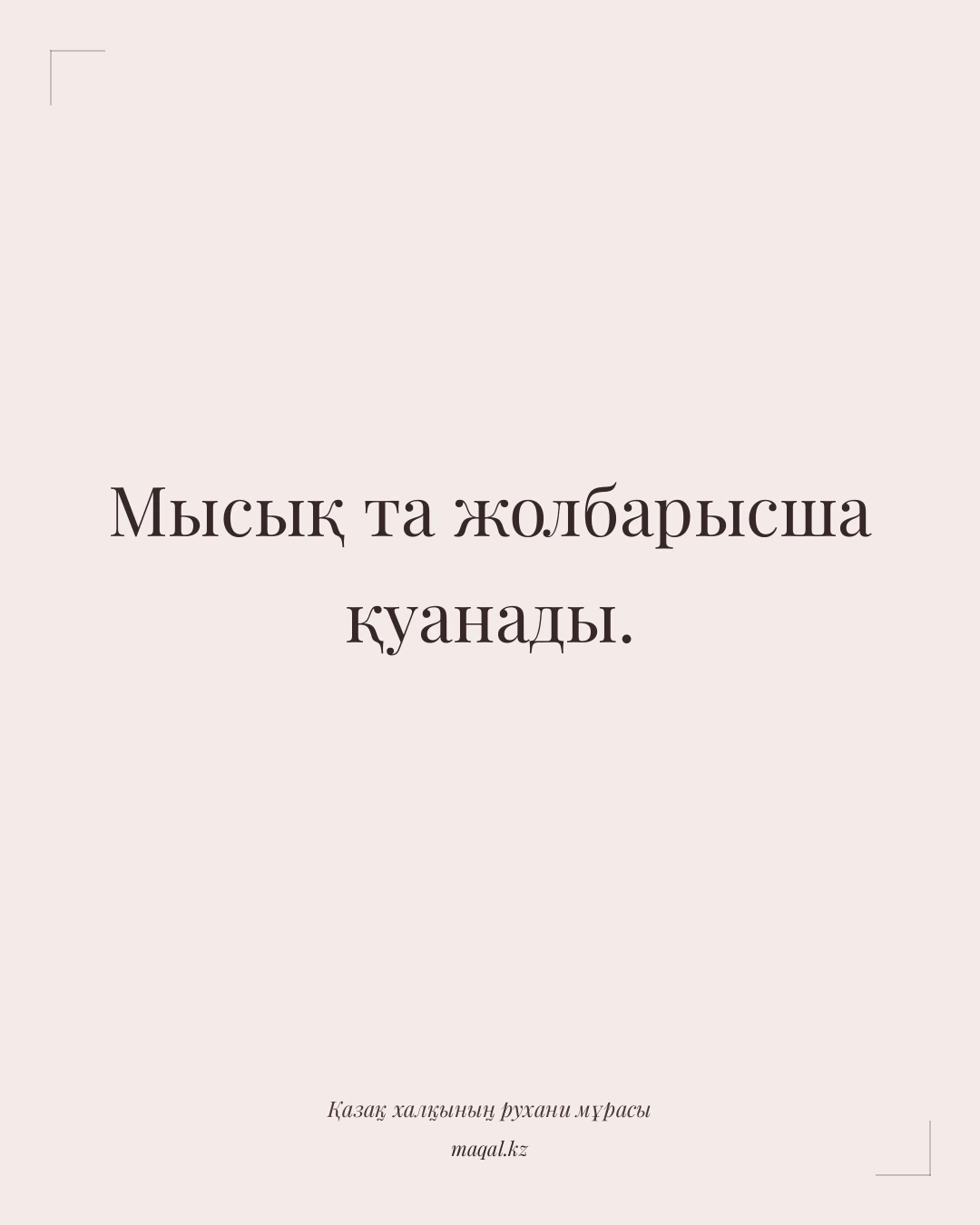 Мысық та жолбарысша қуанады. — қазақша мақал