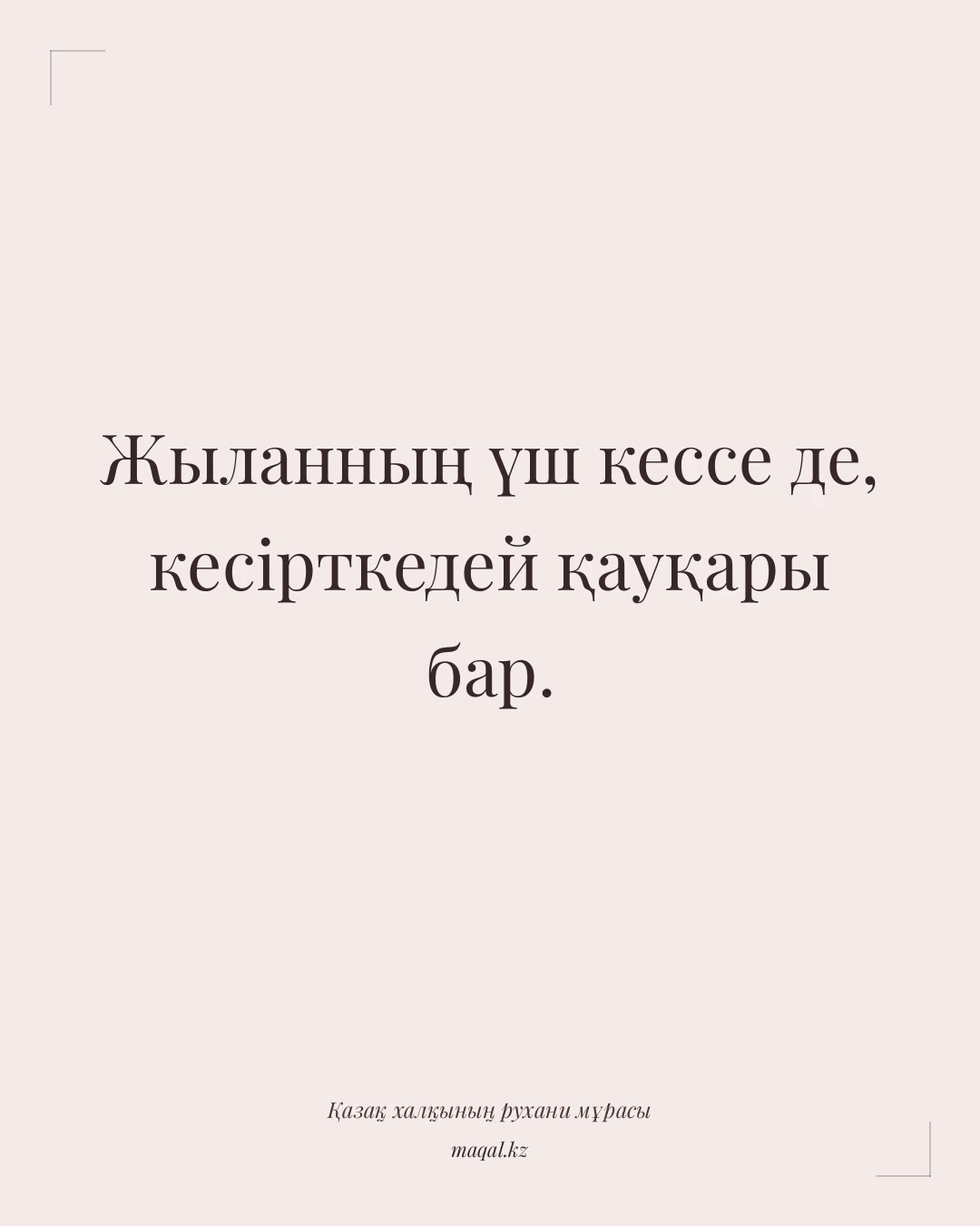 Жыланның үш кессе де, кесірткедей қауқары бар. — қазақша мақал