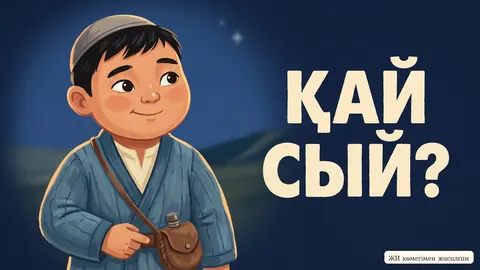 «Адасқанға жұлдыз Айдай, Қарны ашқанға көже майдай» мақалы бойынша ертегі