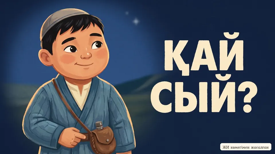«Адасқанға жұлдыз Айдай, Қарны ашқанға көже майдай» мақалы бойынша ертегі