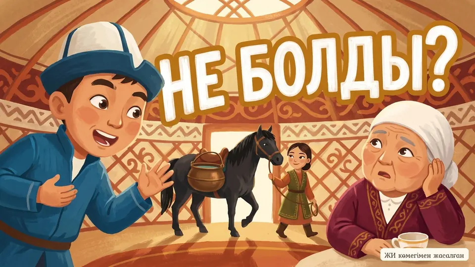 «Байлауы жоқ шешеннен Үндемеген есті артық. Бәйге алмаған жүйріктен, Белі жуан бесті артық» мақалы бойынша ертегі